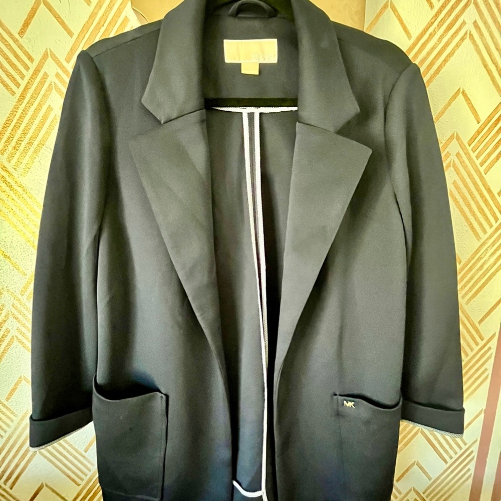 Michael Kors Elegant Navy Blue Blazer